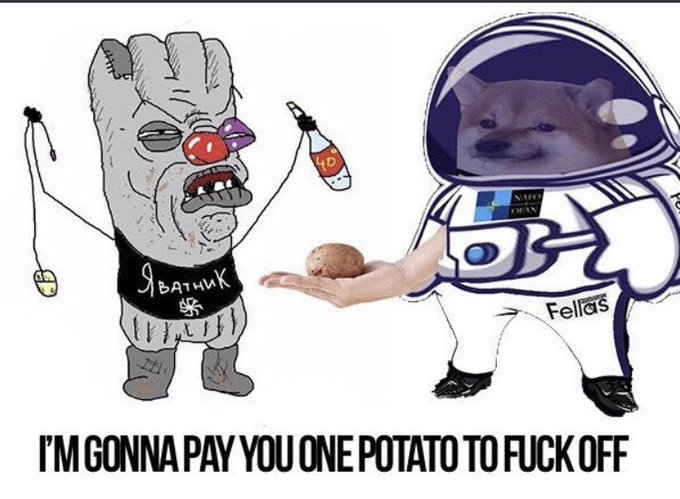 ImNahrok's tweet photo. @elonmusk 🥔🥔🥔 I'll triple the offer! https://t.co/Kcowoq5D9w