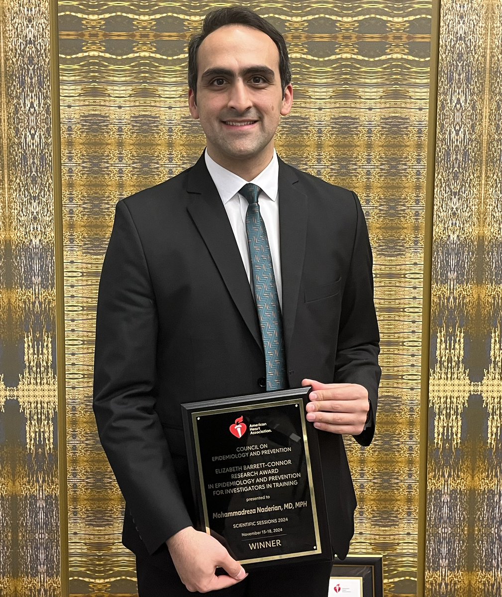 💠 Incredibly honored and grateful to be recognized as the winner of the Elizabeth Barrett-Connor Early Career Award at #AHA24 🫀

💠 None of this would have been possible without the unwavering support of my amazing teammates <a href="/MayoClinic_KLab/">Mayo Clinic Kullo Laboratory</a> and mentor <a href="/iftikhar_kullo/">Iftikhar J. Kullo</a>.