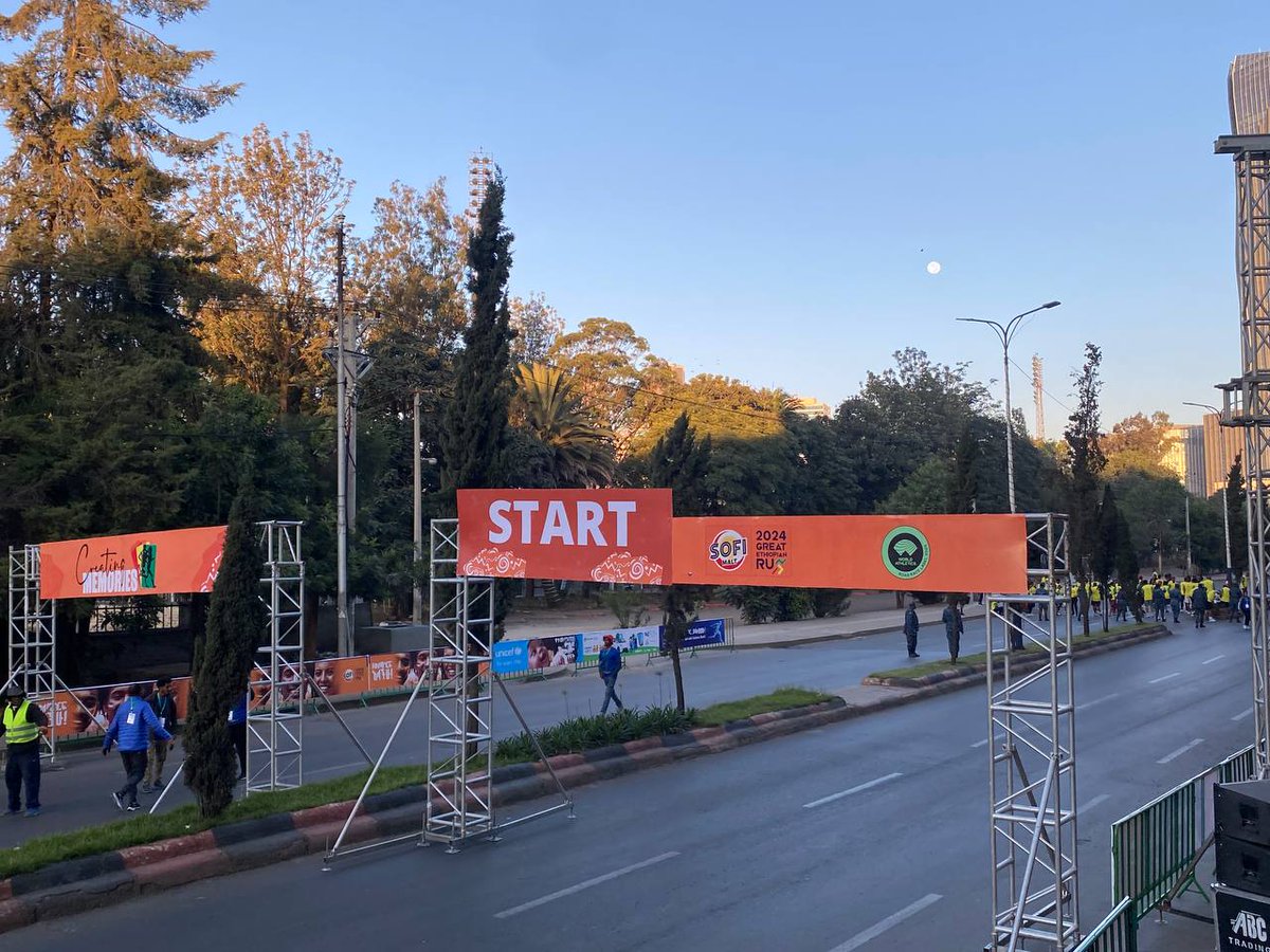 greatethrun's tweet photo. Our team is up and at ''em early this
morning, putting the final touches on the 2024 Sofi Malt Great Ethiopian Run International 10Km !
🏃♂️🇪🇹 Excitement is in the air as we gear
up for an unforgettable day!
#sofimalt #Greatethiopianrun #Foreverychild #Nutrition https://t.co/3M1jvIeGdT