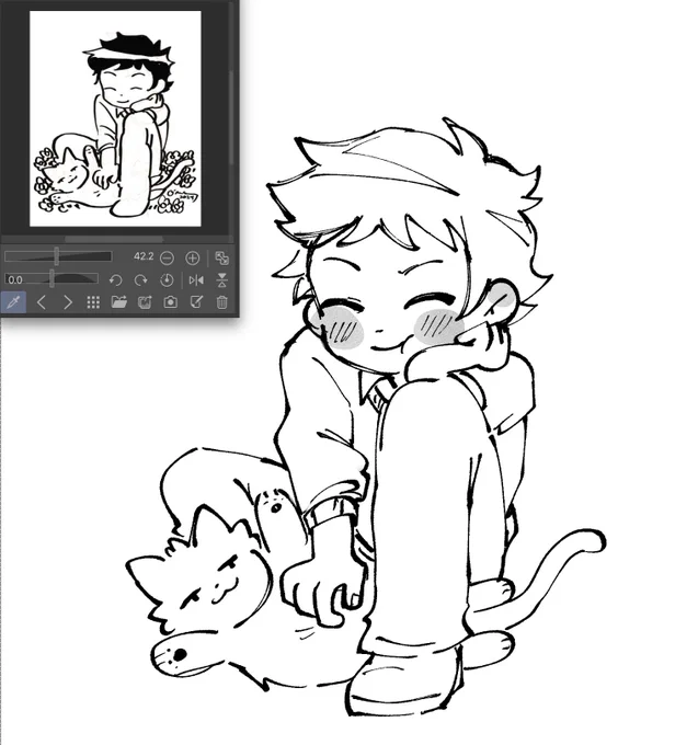 🐈‍⬛ doodle because new wallace art dropped 