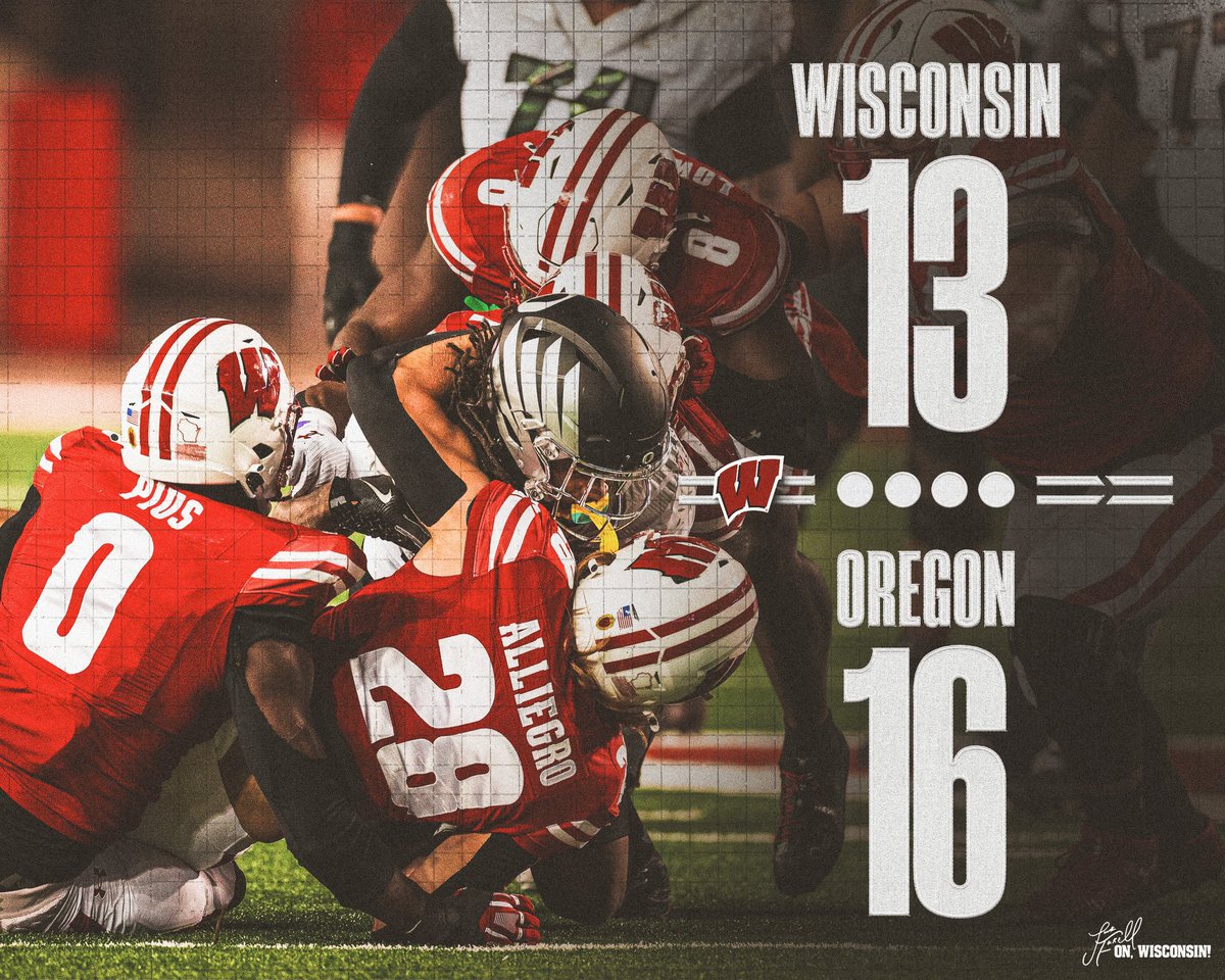 BadgerFootball's tweet photo. Final. https://t.co/aZoFBiycqR