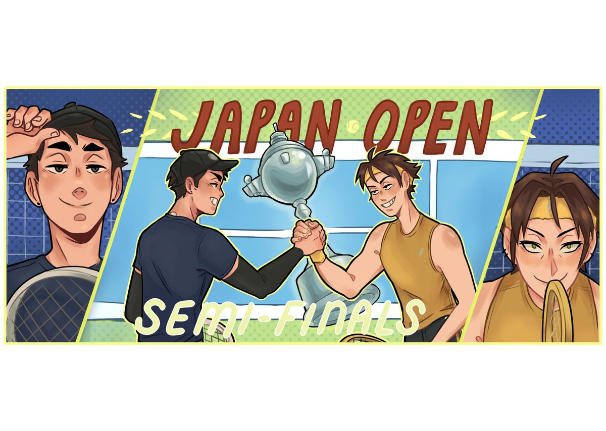 iamnotweii's tweet photo. my @snosexchange22 piece for @arundels_ 
snos Rivals Tennis AU 🎾

#sunaosa #snos #haikyuu https://t.co/gURajScylZ