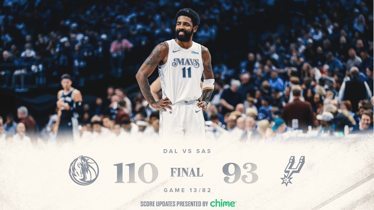 That's a dub. MAVS WIN!!!

<a href="/Chime/">Chime</a> // #MFFL