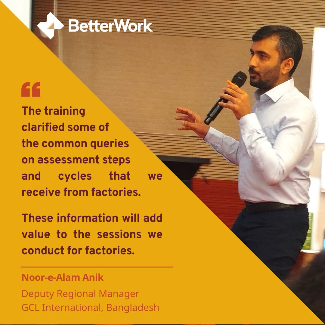 35 social compliance auditors joined @ILO-<a href="/IFC_org/">IFC</a> <a href="/Better_Work/">Better Work</a> training funded by <a href="/giz_gmbh/">GIZ</a> on 10-11 Nov.

💡 They learnt skills in data collection, reporting+interview to combat forced labour, child labour, discrimination &amp; freedom of association at work.

<a href="/ilo/">International Labour Organization</a>bangladesh