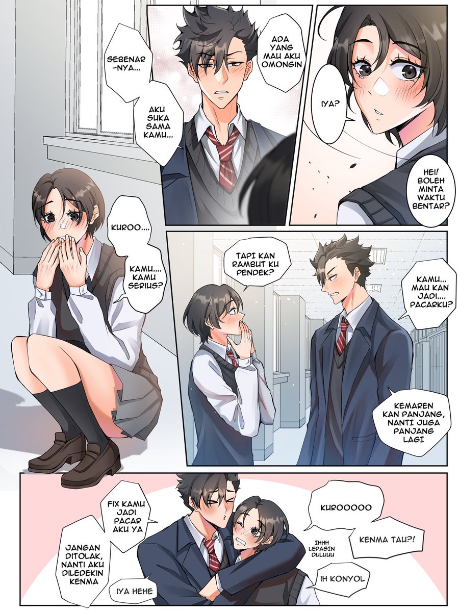 kuroo tetsurou x fem reader au (personal commis special bday edition) 

bilangnya sih suka cewe rambut panjang tapi ternyata syarat ketentuan berlaku* 🧍🏻‍♀️