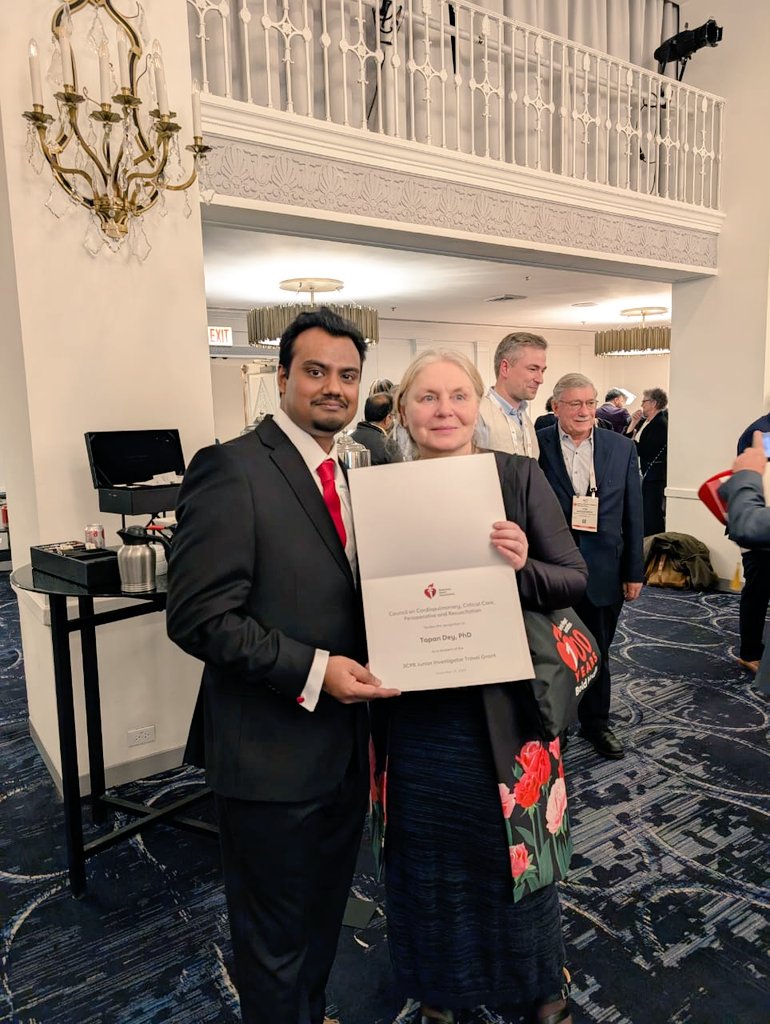 deytapan6's tweet photo. Thank you, 3CPR! Honored to receive the Junior Investigator Travel Grant @GoncharovaLab @AHA_2024 https://t.co/MA2X3Iz7Tt