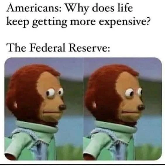 When the Fed has to control interest rates, especially to drive them down to reinflate the economy (Covid) they will print (digitally) trillions of $$$ to buy govt and mortgage bonds.

The resulting inflation is WAY higher than the govt reported numbers. And wages don't keep up.