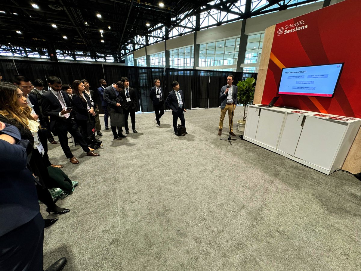 Honored to present the initial results of the ENDURE study at #AHA24 in Chicago! This study explores the use of CMR &amp; CardioMEMS to assess RV dysfunction during exercise in HFpEF-PH. Our findings show feasibility &amp; potential for early detection. Grateful to my team &amp; promotors!