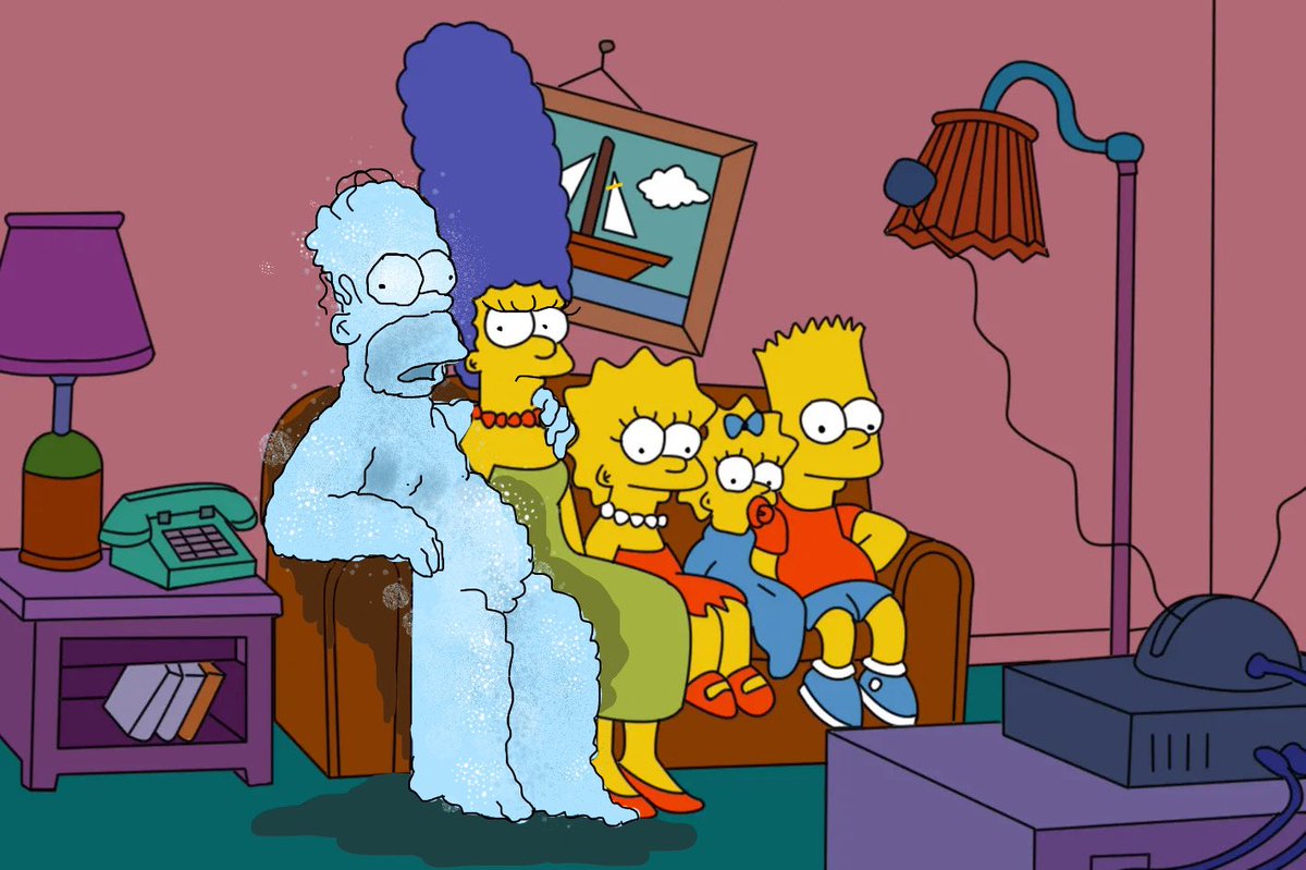 FoamerSimpsom's tweet photo. Sneak peak of foamer in the upcoming couch gag! https://t.co/sCN6o0oK2g