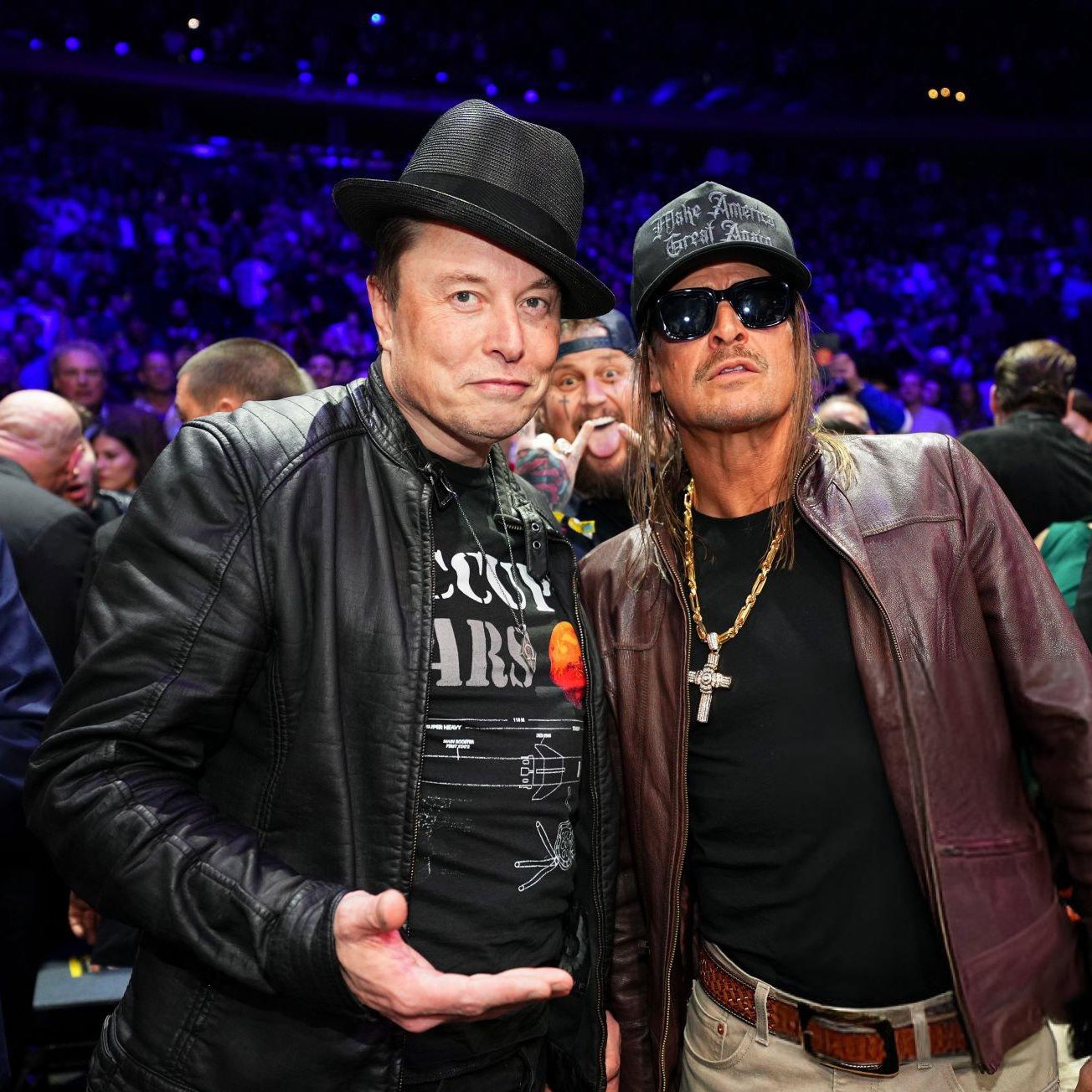DogeDesigner on X: "Elon Musk with Kid Rock at UFC tonight. https://t.co/1hZEyPw6zG" / X