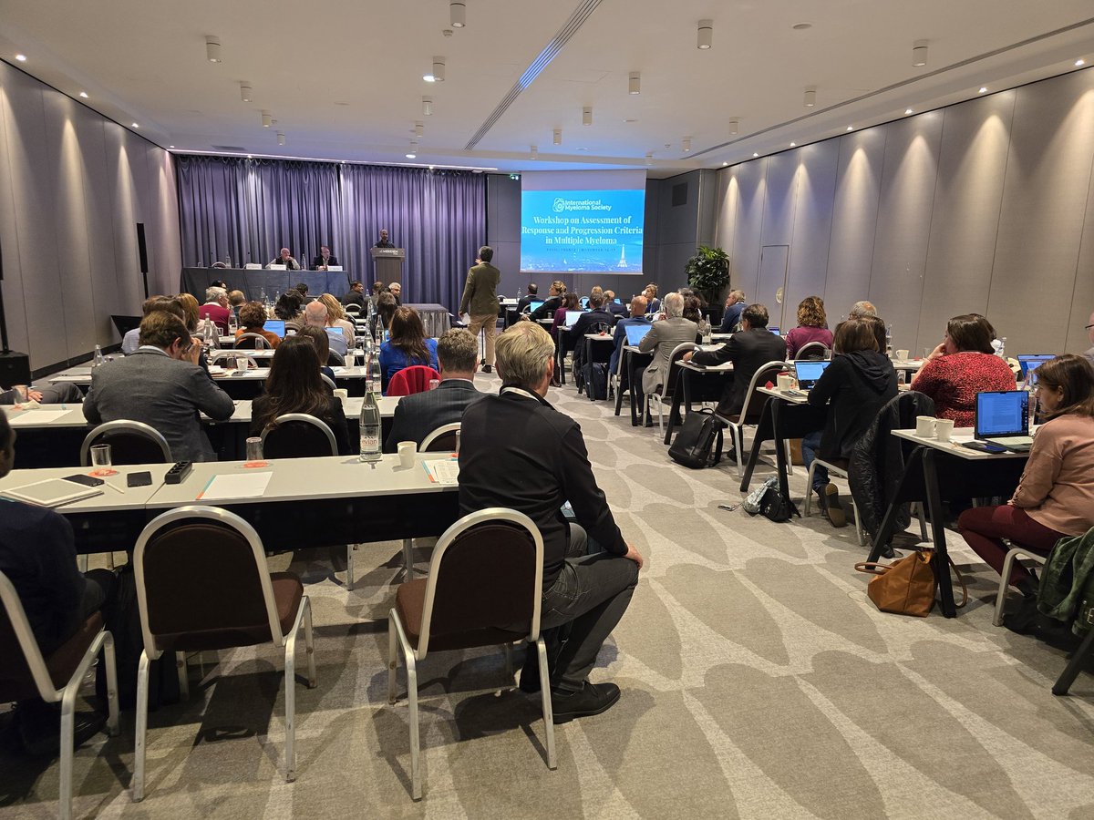 Nikhil C. Munshi, MD (@nikhilmunshimd) on Twitter photo A wonderful discussion revising the response criteria in myeloma at IMS/IMWG Workshop. Reflecting the great progress, now we are discussing definition of potential Cure !!
<a href="/VincentRK/">Vincent Rajkumar</a>
<a href="/Myeloma_Society/">Myeloma Society</a>
<a href="/myelomaMD/">Shaji Kumar</a> <a href="/SagarLonialMD/">Sagar Lonial MD</a> <a href="/myelomaMD/">Shaji Kumar</a> <a href="/NoopurRajeMD/">Noopur Raje</a> <a href="/szusmani/">Saad Z. Usmani MD MBA FACP 🇺🇸🇵🇰</a> A wonderful discussion revising the response criteria in myeloma at IMS/IMWG Workshop. Reflecting the great progress, now we are discussing definition of potential Cure !!
<a href="/VincentRK/">Vincent Rajkumar</a>
<a href="/Myeloma_Society/">Myeloma Society</a>
<a href="/myelomaMD/">Shaji Kumar</a> <a href="/SagarLonialMD/">Sagar Lonial MD</a> <a href="/myelomaMD/">Shaji Kumar</a> <a href="/NoopurRajeMD/">Noopur Raje</a> <a href="/szusmani/">Saad Z. Usmani MD MBA FACP 🇺🇸🇵🇰</a>