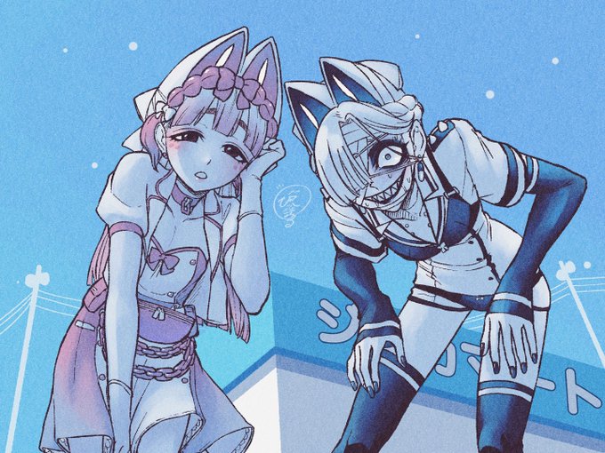 ハラパディンとブロビ。
ビャッコパシティのスーパーの前で「目が覚めた?」的なシチュエーション。 