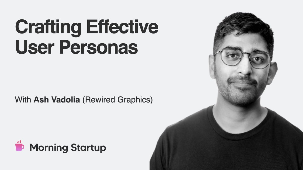 We're Live! Join us now for Morning Startup as Brand Designer Ash Vadolia dives into the art of crafting user personas that drive engagement and create unforgettable customer experiences.

📺 Watch the live stream here thanks to the New Industries Fund! perthvideo.com.au/morning-startu…