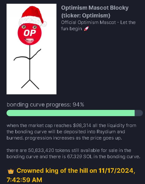 faceless6221's tweet photo. It's now or never .... Join now or regret your whole life. #Optimism           #memecoin #solana https://t.co/zvgQhh9lAN https://t.co/54QKisrOiC