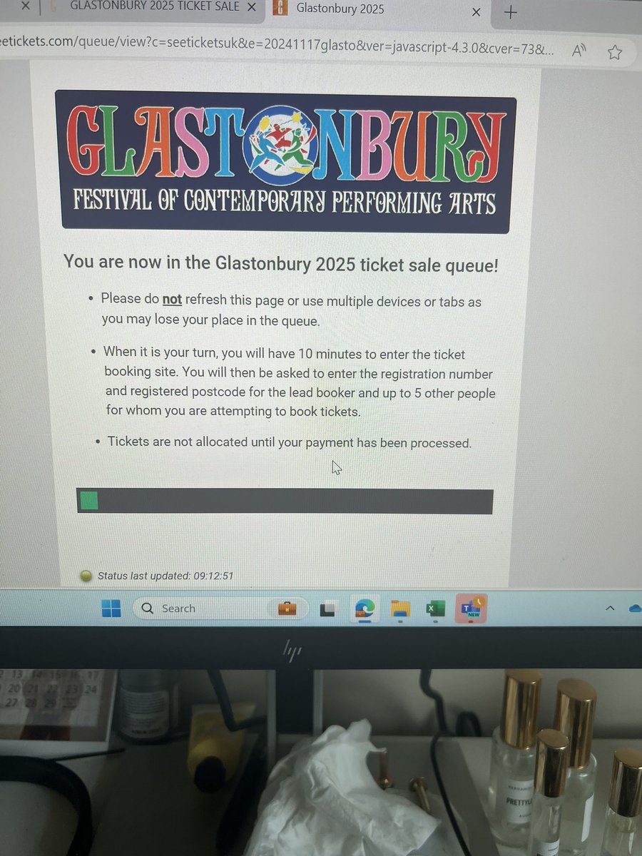 MillsterMum's tweet photo. A different kind of hell #onebar #Glasto https://t.co/vmrI22YZBc