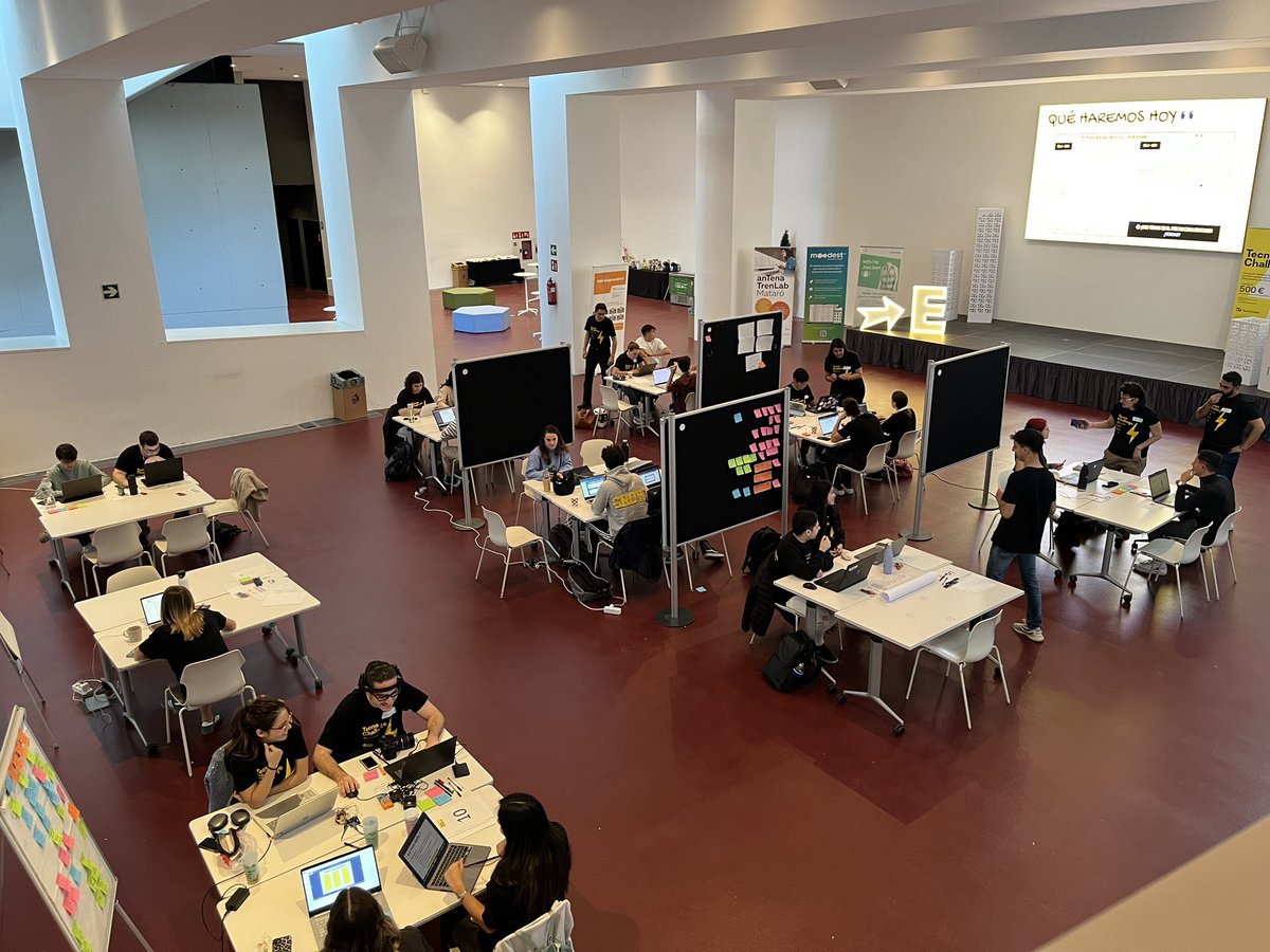 iColectiva's tweet image. ☀️✨ ¡Arranca el segundo día del #TecnoChallenge2024!  

💡 Los equipos ya están manos a la obra, creando, planificando y dando vida a ideas increíbles.  

🚀 ¡Hoy es el día de transformar retos en soluciones! 🔥  

#Tecnochallenge @TecnoCampus @AntenaTrenLab @arodera