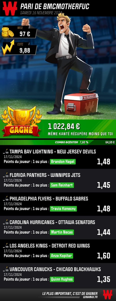 EASY MONEY EASY LIFE MERCI <a href="/WinamaxSport/">Winamax Sport 🔞</a> #LeSmicOuRien  #Teamparieur #Teamparieurs #ParionsSport