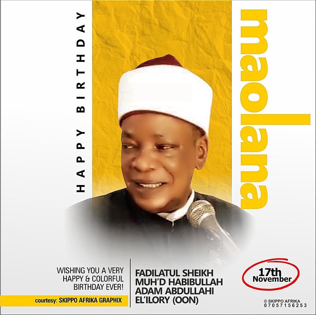 Habibelilory's tweet photo. It is that time of the year we get to celebrate an icon, a rare gift to mankind, and a role model to many, if not all.  The media team seizes  this golden opportunity to wish our sheikh and mentor the very best of both worlds today and forever. Happy birthday sir. 🎉🥳❤️ https://t.co/ABMokQ0GQP