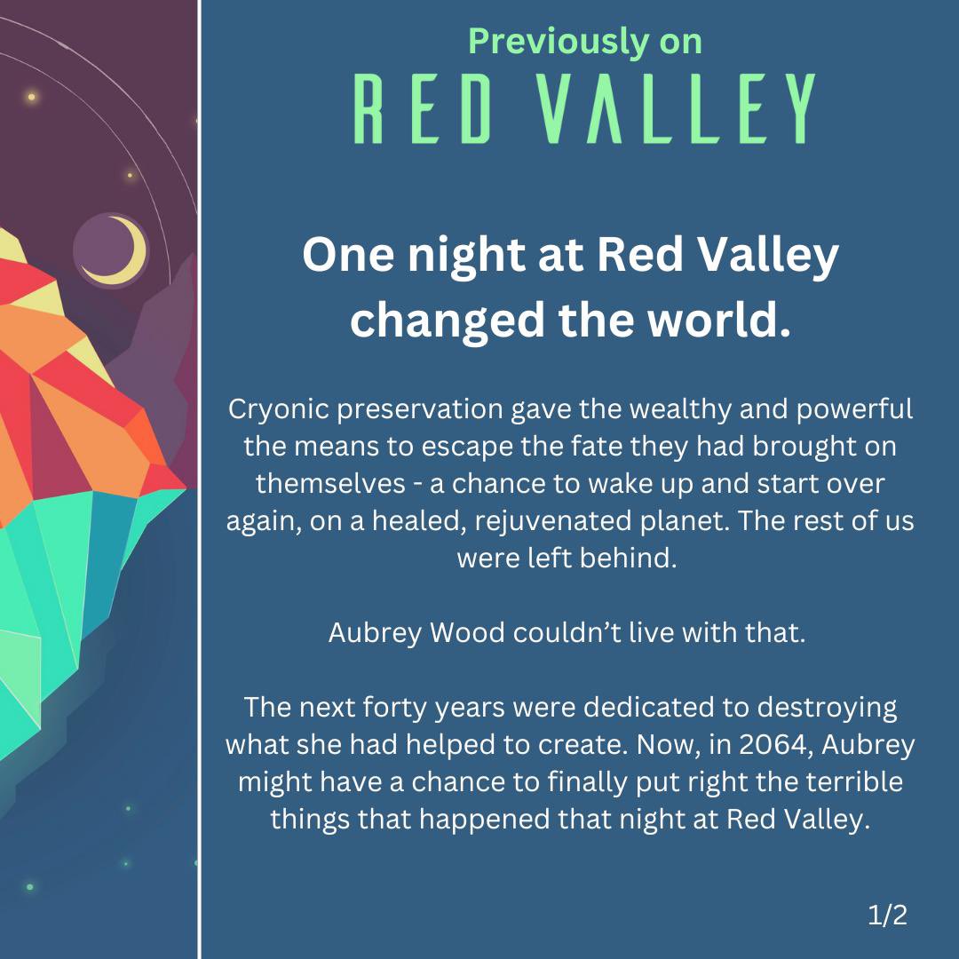 RedValleyPod's tweet photo. Not long before Season 4 launches on Dec 1st, (or Nov 24th for listeners to our early access feed The Cryopod!). 

It’s been a minute since we last saw our heroes (and non-heroes) - here’s a quick Previously On! Needless to say:

🚨 MASSIVE SPOILERS FOR THE STORY SO FAR! 🚨 https://t.co/qn8hyQBEpN