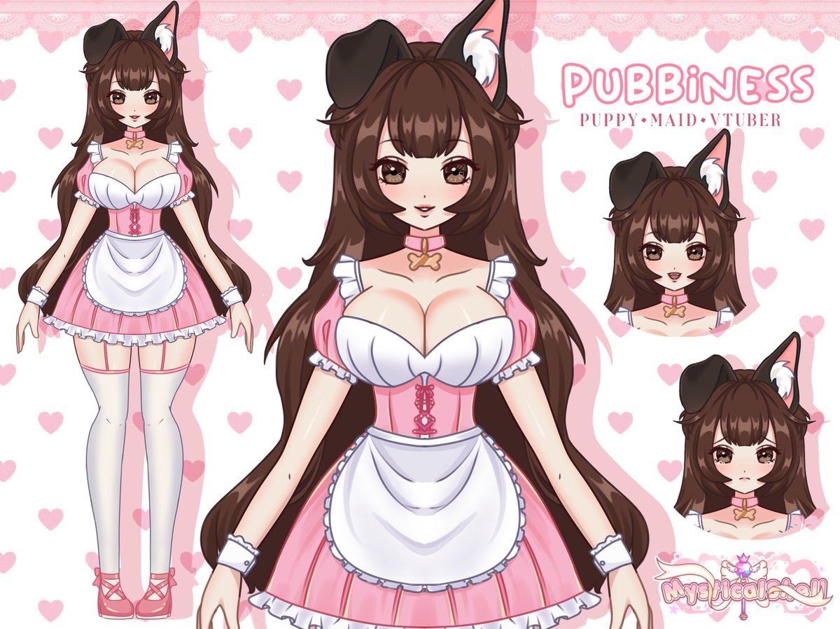 Hello🌸🌷
Vtuber art for @PubbinessVT 
Comes with 2 extra emotions

Thanks for your patience 
#commissionopen
