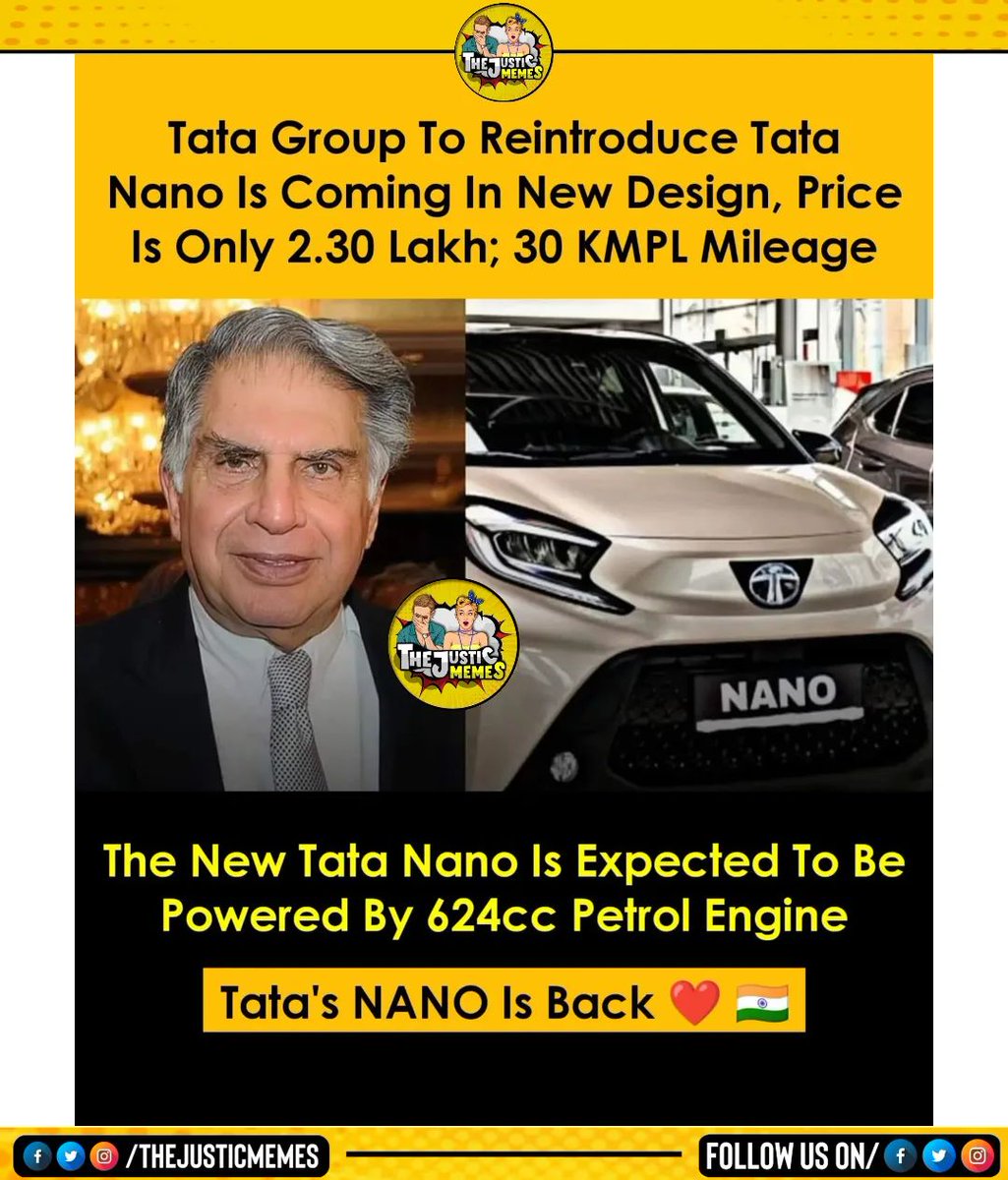 rohit_21033's tweet photo. 🚀 Introducing the New NANO Beast – a game-changer in tech! 🔥
#Nano #RatanTataSir #Ratantata #Tatanano #Tata #Tatagroup #Tatamotors #tatanexon #tataharrier #tcsnycmarathon  #TechInnovation #NANOBeast #NextLevelPerformance #GadgetGoals #TechRevolution #FutureIsNow https://t.co/wvqQYdfAAj
