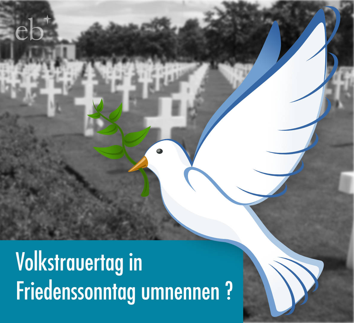 Der heutige Volkstrauertag war schon immer eine Mischung aus #Trauer um die Kriegstoten und die Sehnsucht nach #Frieden. Eigentlich gut so: Haben aber viele nicht so verstanden. Jetzt seid Ihr dran: Sollten wir den Tag umnennen in Friedens-Sonntag?👍