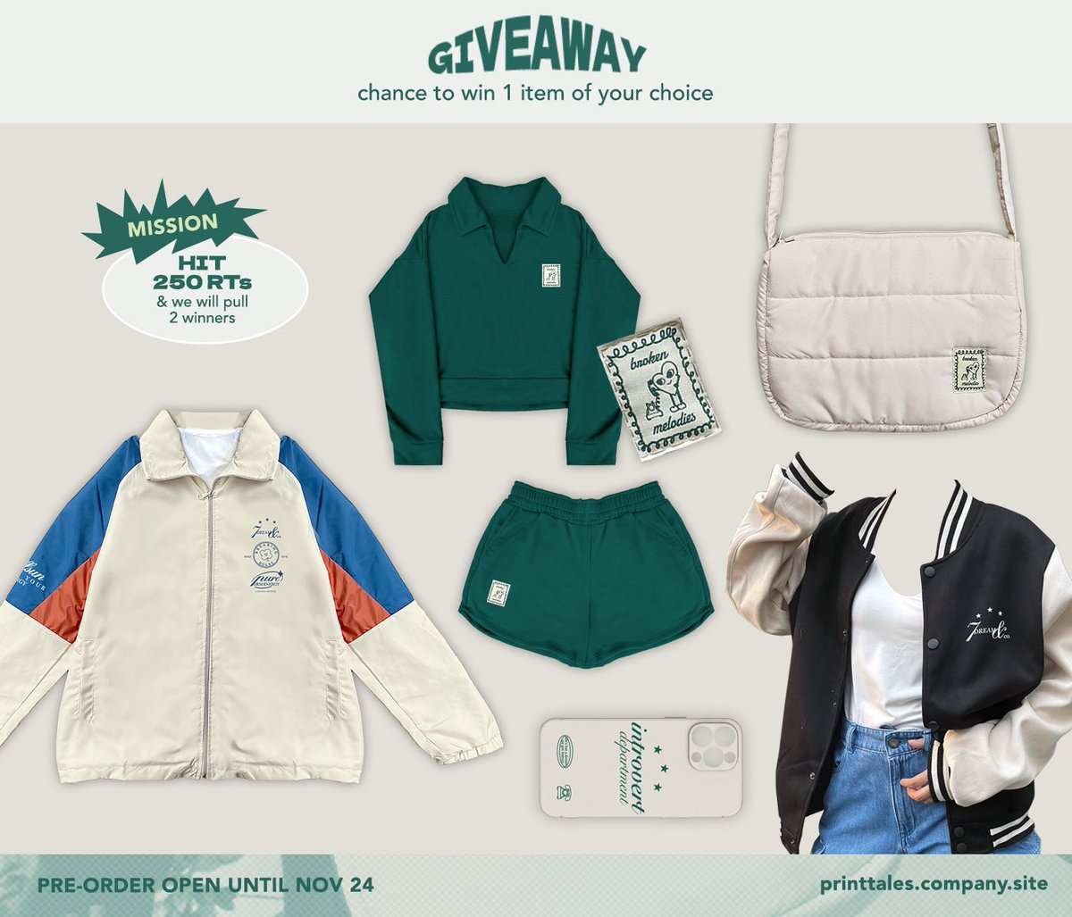 ✶⋆.˚ nct dream &amp; nct 127 giveaway .ᐟ˙⋆✶

➔ RT this tweet
➔ RT our pinned post
 
🖇️ browse all the prize options here — printtales.company.site 

will draw the winner(s) on nov 19 🫶🏻