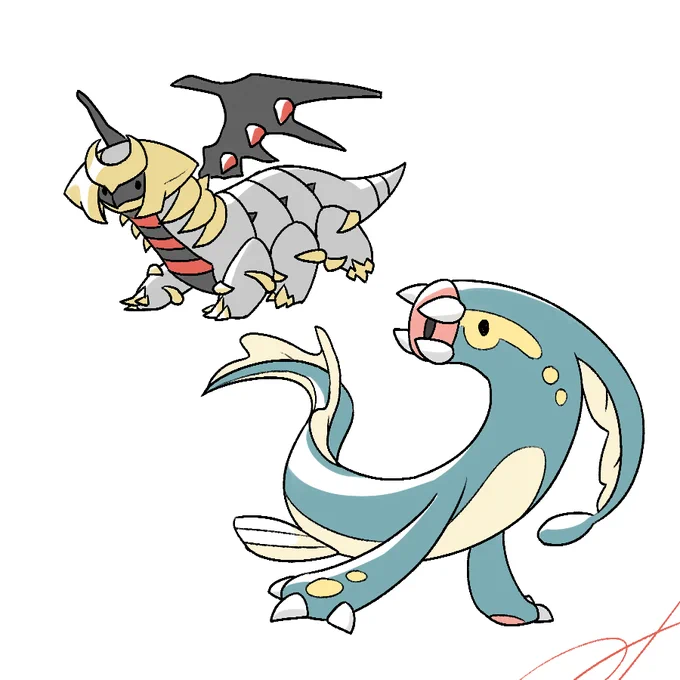 リクエスト②シビルドン(描いてる人をあまり見かけないお散歩中のちびティナを添えて 