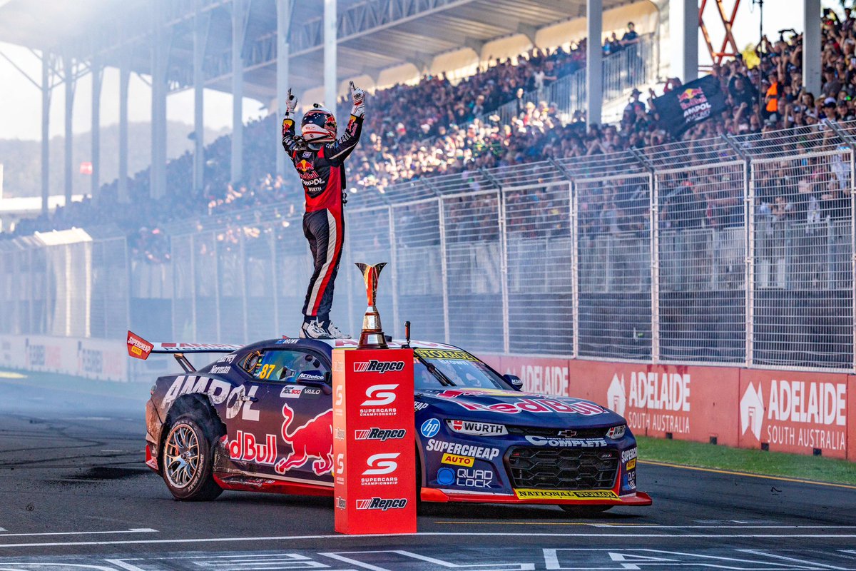 What a crazy race today. Adelaide 500 Winner &amp; Supercars Champion! 🤩🏆