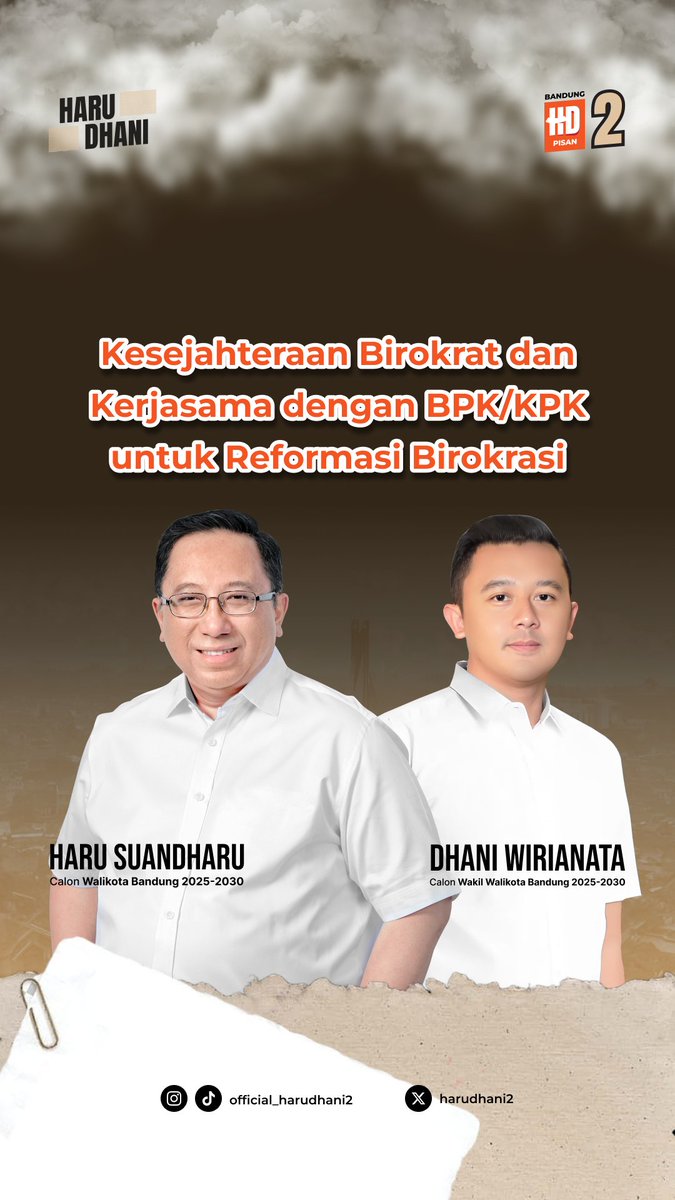 HaruDhani2's tweet photo. #harudhani
#harudhani2
#hdpisan
#pilwalkotbandung2024
#pilkada2024
#yukurangcoblos https://t.co/3Gm9ZPJ3hY