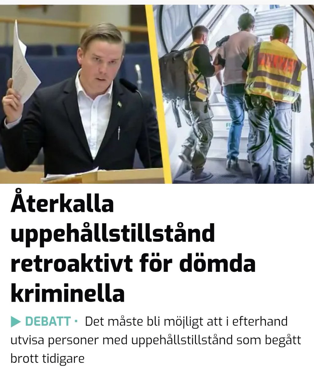 Werwolf102's tweet photo. Absolut! En självklarhet , skall även gälla de som upptäcks ha ljugit i ansökan om att bli medborgare. 

#ohyra #utnu @sdriks #svpol https://t.co/NY9qByB8gl