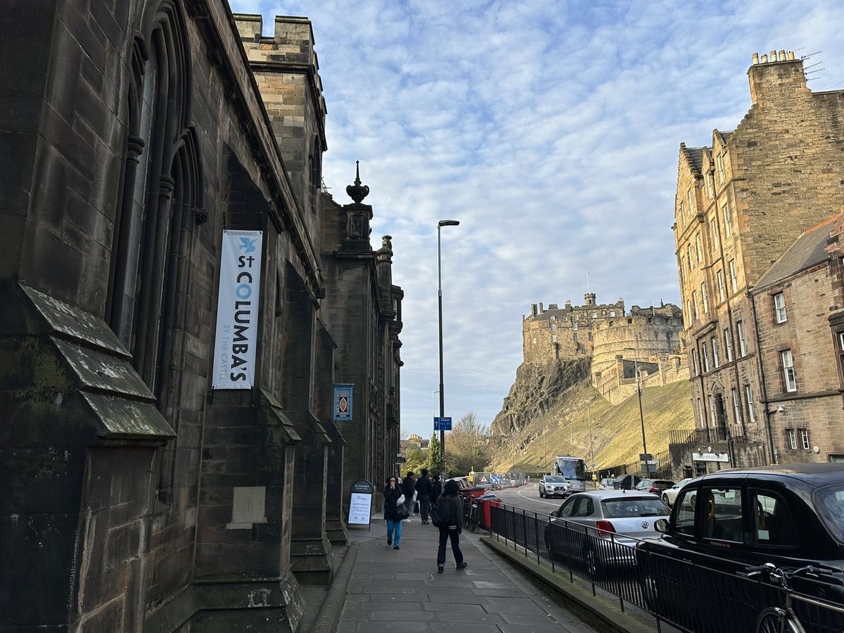 An away match today - a spot of interim pastor-ing at St Columba’s by the Castle, who are currently between rectors. What. A. Location!