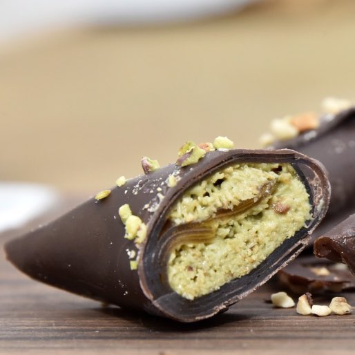 Gümüşhane'de Dubai çikolatalı pestil yapıldı.