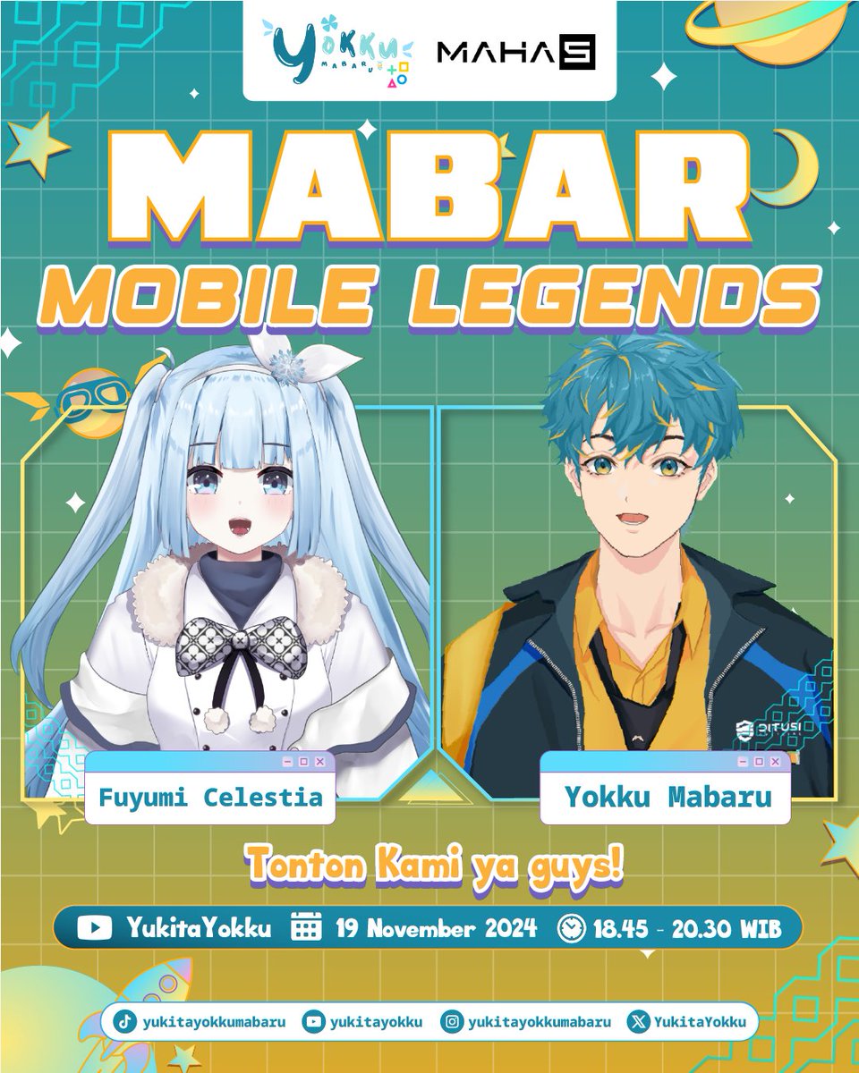 Fuyumi Celestia ❄️🐰【MAHA5】 (@fuyumicelestia) on Twitter photo Oh iyaaa~ yang mau main MLBB bareng Puyu sama <a href="/YukitaYokku/">Yukita Yokku Mabaru 【DITUSI】</a> nanti di hari Selasa, 19 November 2024, Fuyu akan hadir di streamnya Yokku! kita ngepush MLBB barenggg >w<
Akankah kami kompak atau berebut role? eheheh (*´▽`*) Oh iyaaa~ yang mau main MLBB bareng Puyu sama <a href="/YukitaYokku/">Yukita Yokku Mabaru 【DITUSI】</a> nanti di hari Selasa, 19 November 2024, Fuyu akan hadir di streamnya Yokku! kita ngepush MLBB barenggg >w<
Akankah kami kompak atau berebut role? eheheh (*´▽`*)