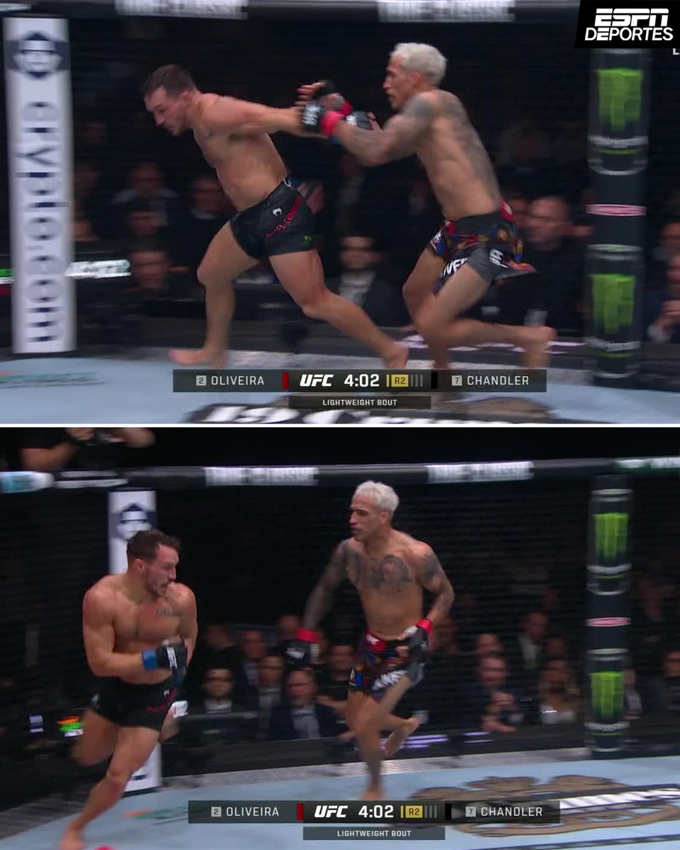 ESPNDeportes's tweet photo. Michael Chandler: 🏃 💨 

#UFC309 https://t.co/7ZQ0VIYgZK