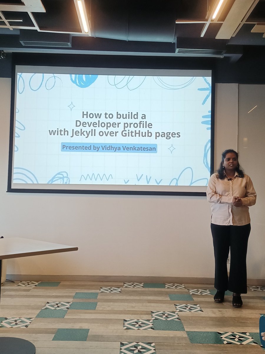 Vidhyav656's tweet image. Yesterday, I was a speaker at Gittogether Mumbai #4 and described my experience and what I think how developers can create impressive portfolios with Jekyll and publish it on Github Pages. 🌐

Thanks to @hackmum for organising it. 

#GitTogetherMum