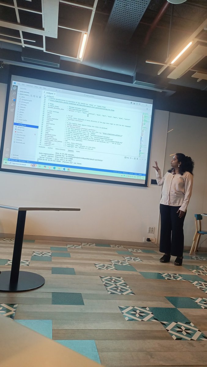 Vidhyav656's tweet image. Yesterday, I was a speaker at Gittogether Mumbai #4 and described my experience and what I think how developers can create impressive portfolios with Jekyll and publish it on Github Pages. 🌐

Thanks to @hackmum for organising it. 

#GitTogetherMum