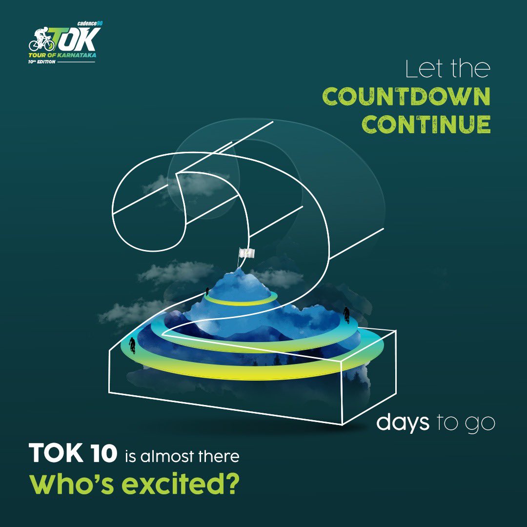 Only 2 days left until the adventure of a lifetime begins! The 10th Edition of the Tour of Karnataka is almost here, and we can’t wait to hit the road with incredible riders.
.
.
#TourofKarnataka #TOK #TourofKarnataka10 #TOK10 #Cadence90