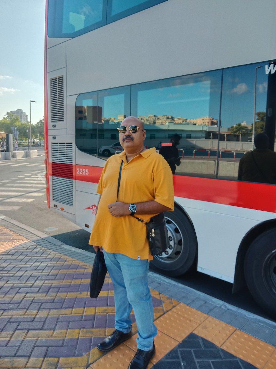 Working day at #Dubai, daily commute to #Ajman by bus
