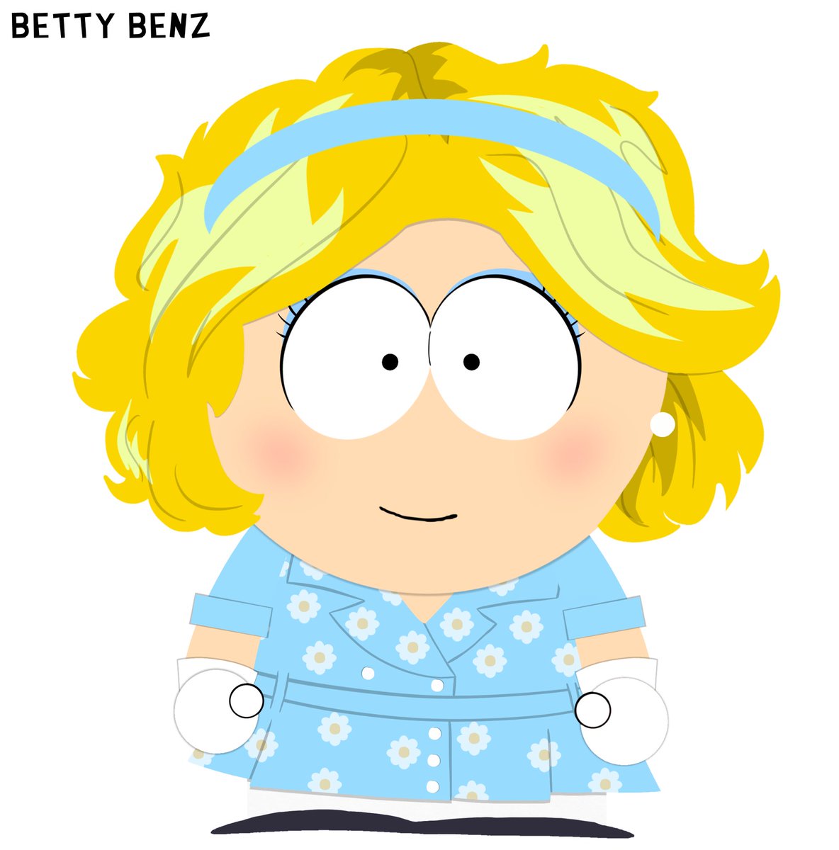 CreekDealer's tweet image. New oc‼️ this is Betty!! She’s Mercedes twin sister #SouthPark #Spoc