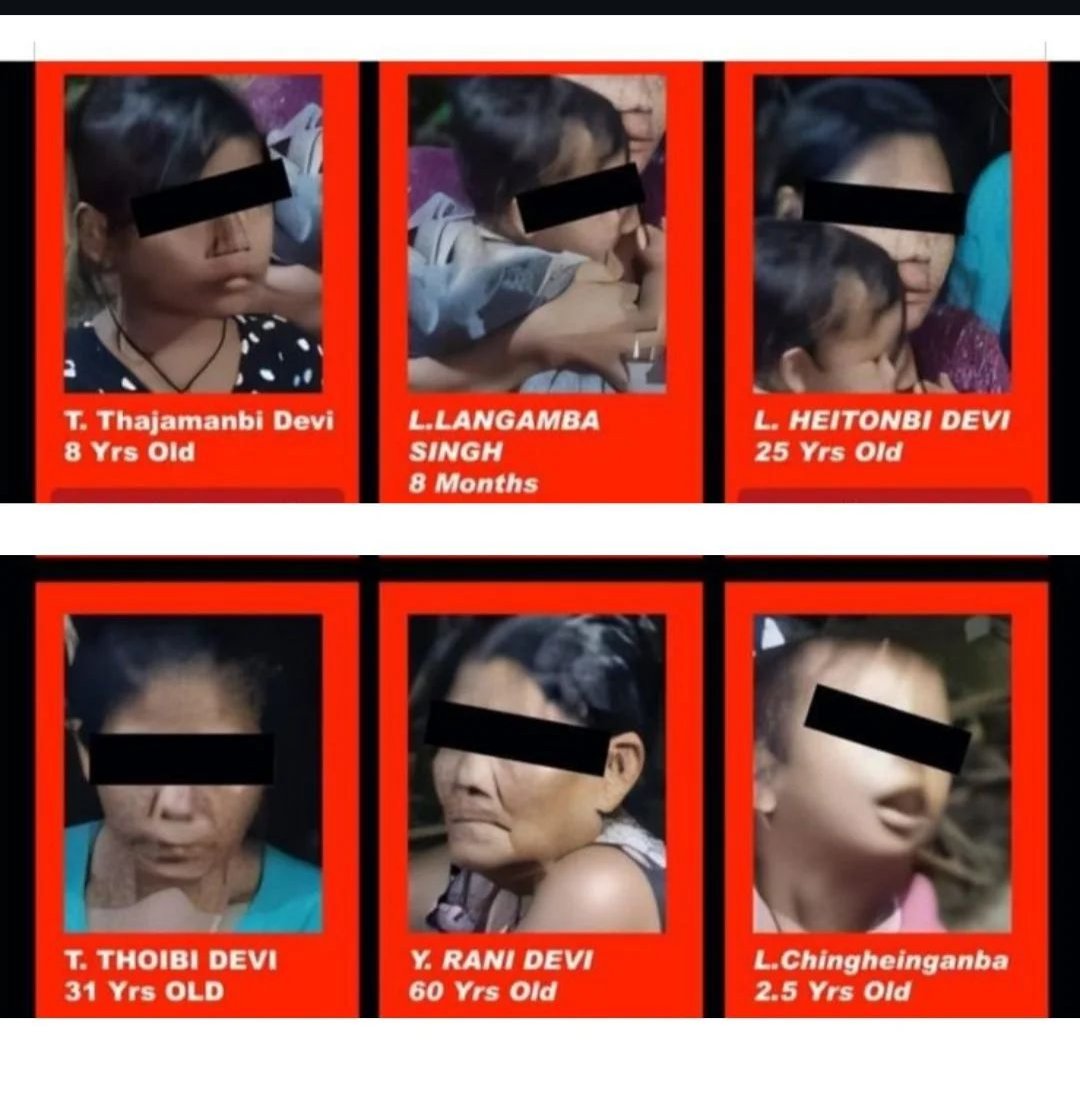 No hashtag, no outrage on social media for the infant, 2 children and 3 women killed in cold blood in #Manipur dear India? 

Doesn't fit your logic and  politics of mainland India? Or it doesn't fit the picture you drew of Manipur ? Or have you just moved on? Or did you need