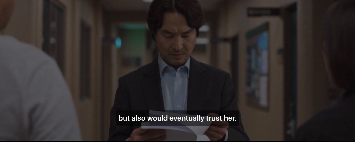 sohmarss's tweet photo. jaw was on the floor at this scene, but god the fact her analysis on her dad included a section dedicated to the (multiple) people he’s suspected her of killing…just insane 😭 #DoubtEp9 https://t.co/CP3AU46gMG