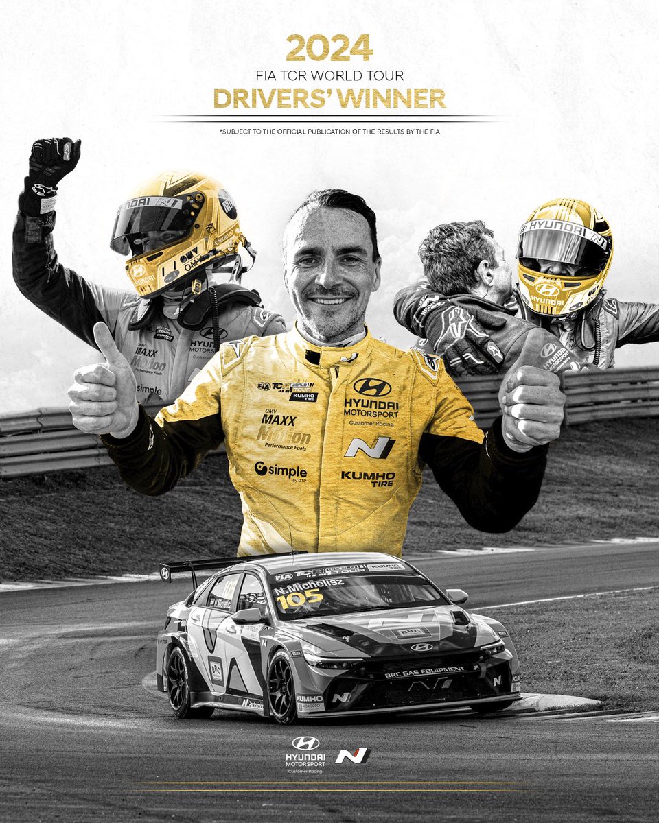 HMSGOfficial's tweet photo. 🏆 HE’S DONE IT AGAIN!

👏 @michelisz https://t.co/gUwiTGRzbO