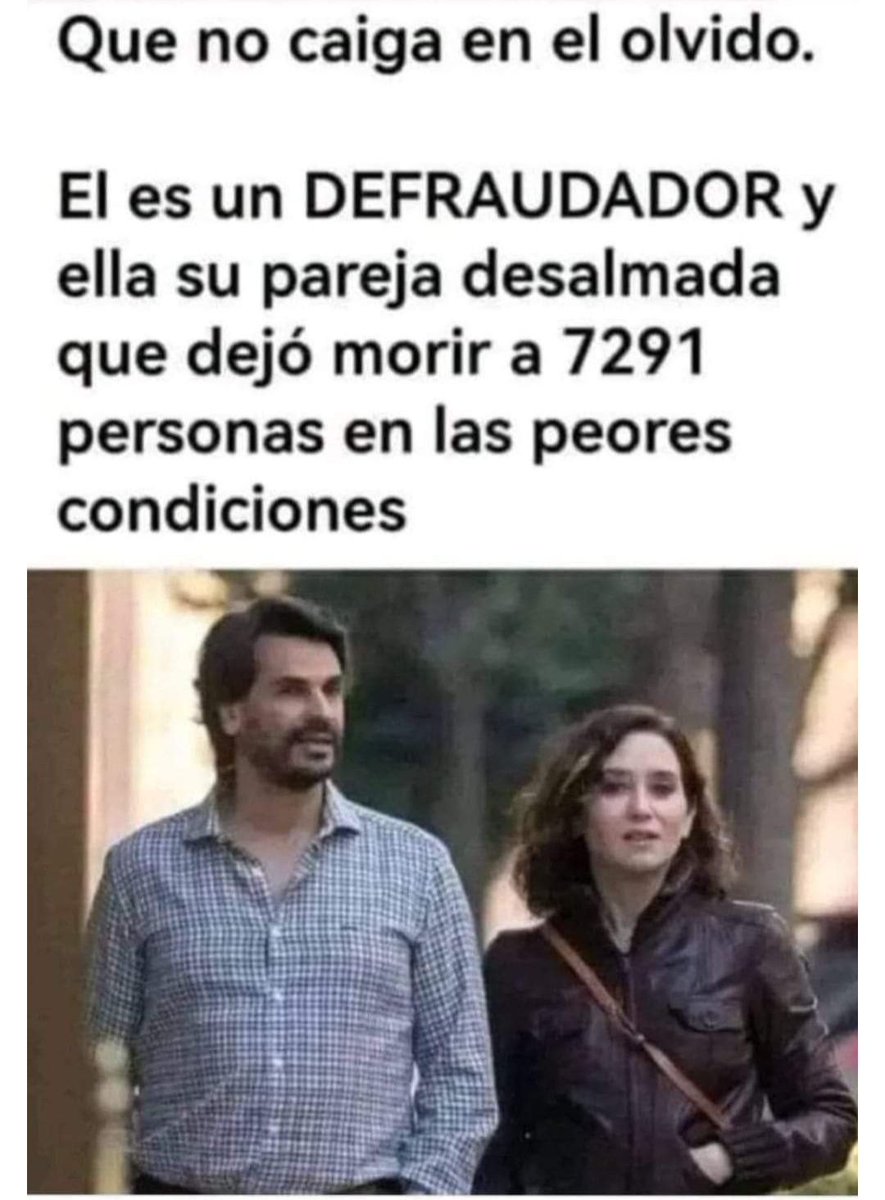 #Ayuso7291 No iban a morir igual