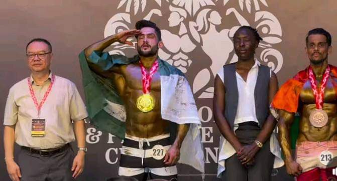 Syed Bilal Agha from Quetta, Pishin, wins gold at the 15th World Bodybuilding &amp; Physique Championship 2024, the first-ever for Pakistan in Men's Physique. Hoping <a href="/CMShehbaz/">Shehbaz Sharif</a>, <a href="/MohsinnaqviC42/">Mohsin Naqvi</a>, and <a href="/PakSarfrazbugti/">Sarfraz Bugti</a>  to honor him fairly, without any domicile discrimination.