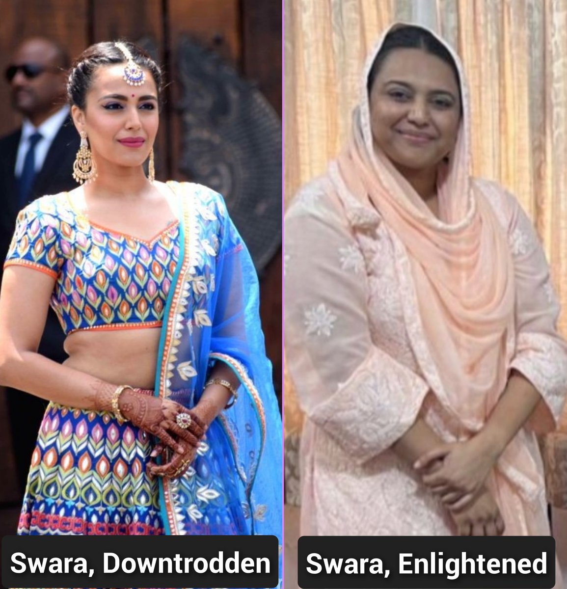 PoornimaNimo's tweet photo. Trust me, Swara Bhaskar is the best Brand Ambassador of marrying into a progressive religion !! https://t.co/dAiKf7QxDa
