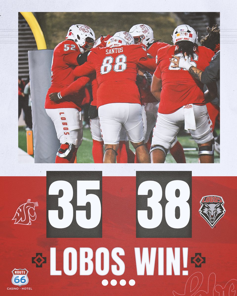 BELIEVE IT! THE LOBOS WIN!

 #GoLobos | #EarnedNotGiven