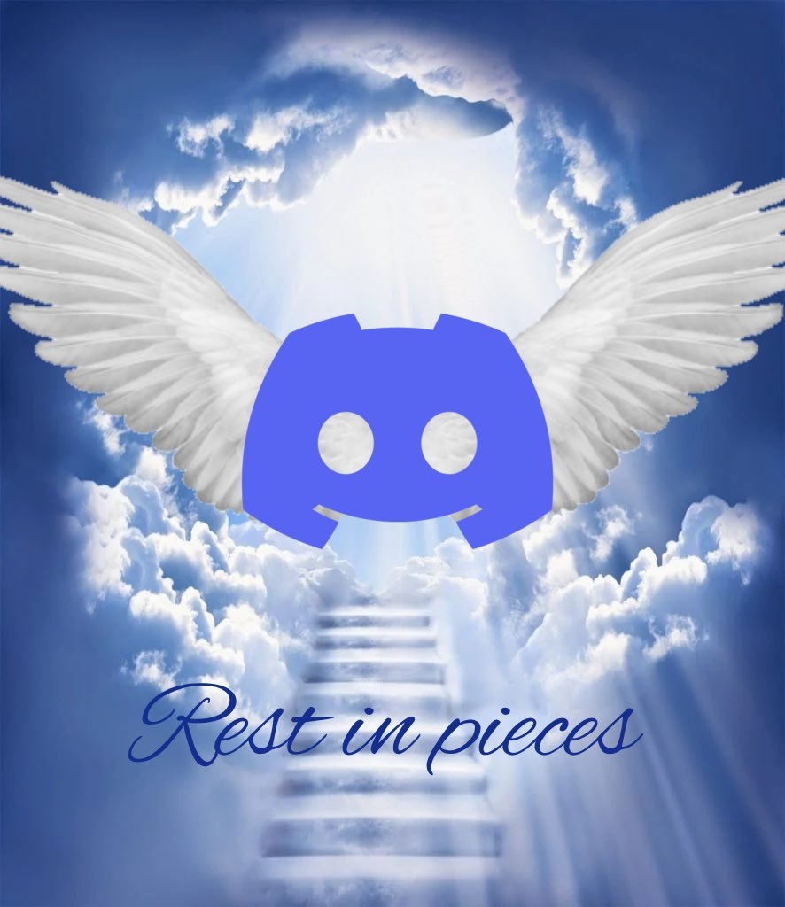 ritxcheese's tweet photo. Rest in pieces to our precious Discord 💔💔💔

It’s like we can still hear your notifications 💔💔💔 https://t.co/tWJTXFuDTq
