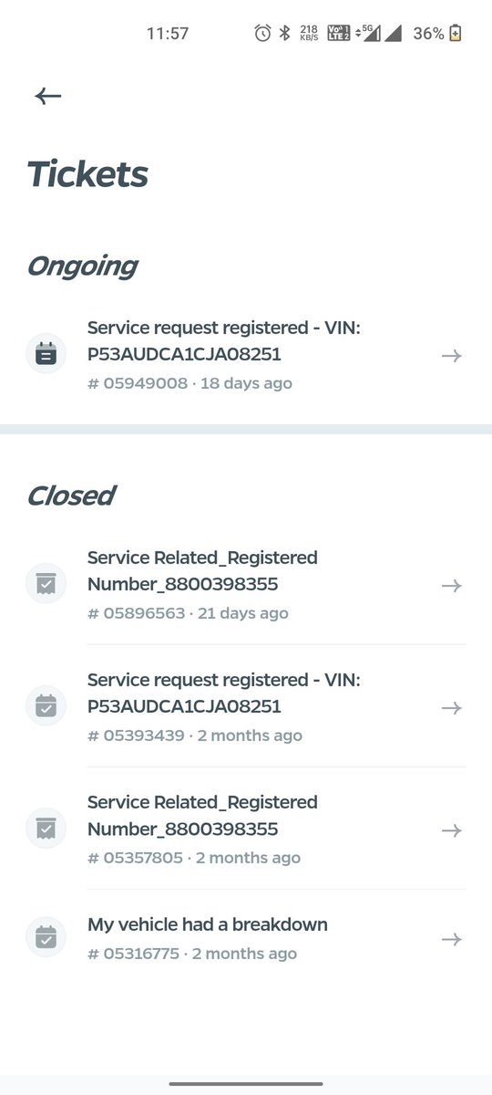 sanguanonymous's tweet photo. @bhash @OlaElectric @nitingokhale @ArunabhKumar Bhai thoda service pe bhi dhyaan de lo .....
Pathetic Services 

All these complaints are getting closed from back office.... Without any visit or checking the scooter 

Scooter issues are still and unable to drive scooter for full range ..... 
Unreliable drive https://t.co/UiwN4QFRyx