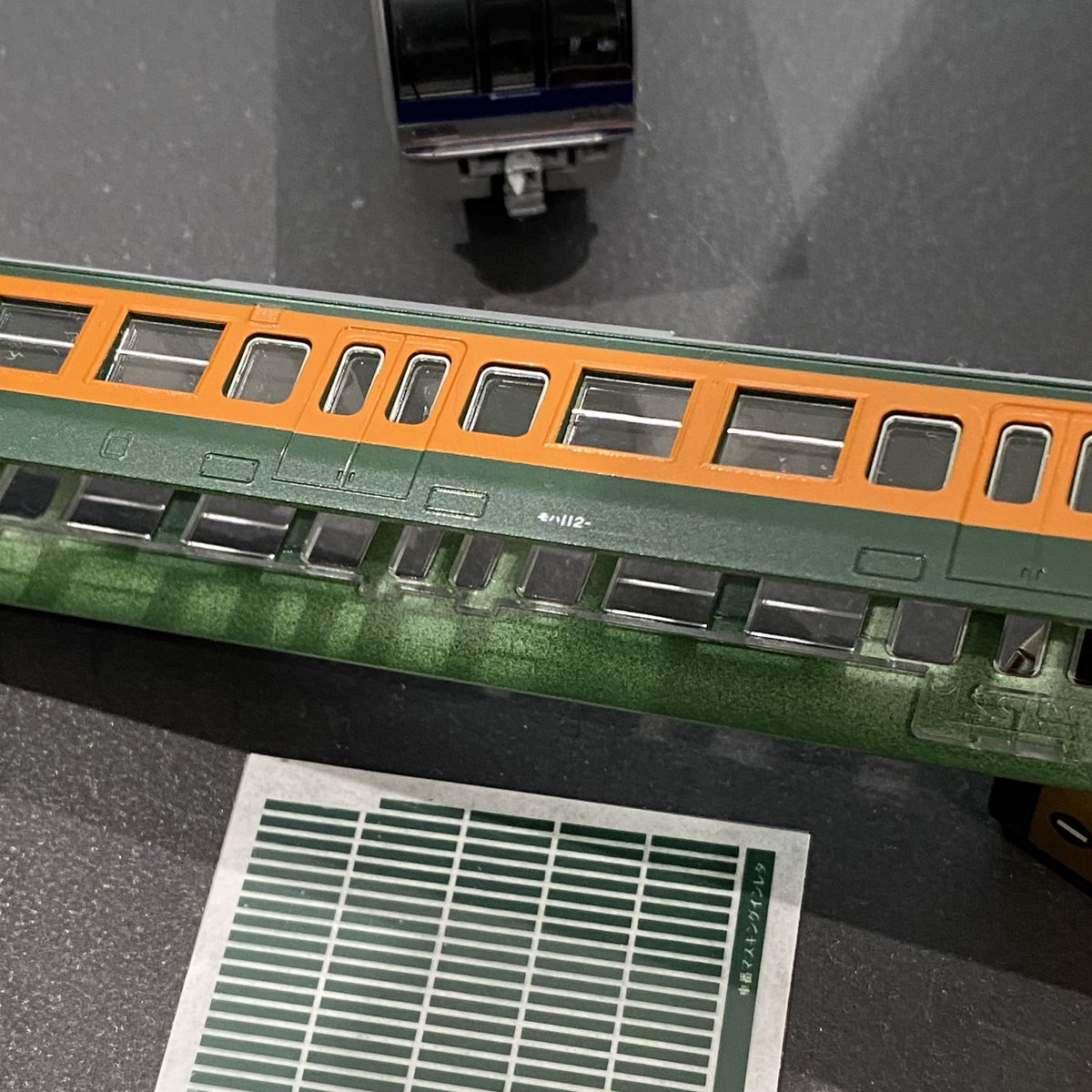 イベントでは予定品の展示も行っています。 話題のKATO製113系湘南色の